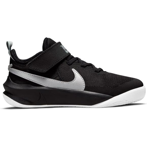 NWT Nike unisex Kid Team Hustle D 10,Black/Metallic Silver/Volt/White-Sz 12C - Picture 3 of 5